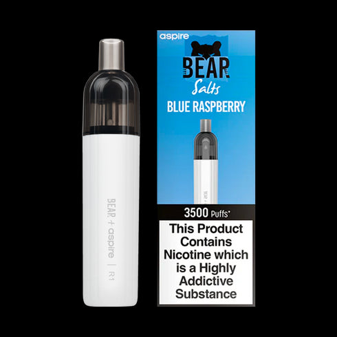 Blue Raspberry Bear + Aspire R1 3500 Puff Disposable Vape