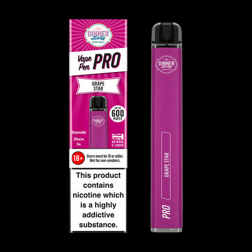 Grape Star Dinner Lady Vape Pen Pro Disposable Device