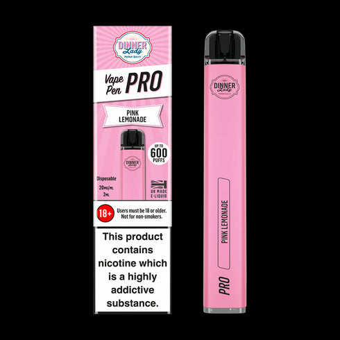 Pink Lemonade Dinner Lady Vape Pen Pro Disposable Device