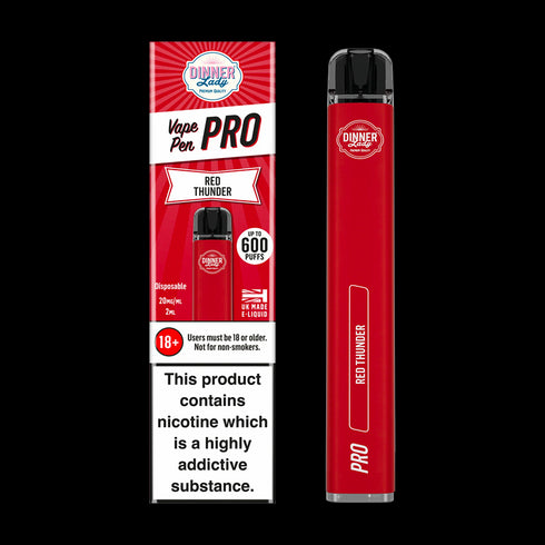 Red Thunder Dinner Lady Vape Pen Pro Disposable Device