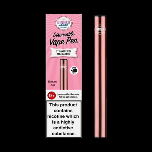 Strawberry Macaroon Dinner Lady Disposables Vape Pen