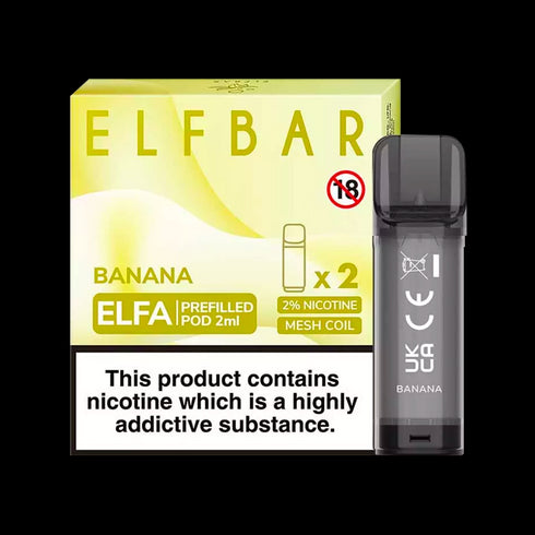 Banana Elf Bar Elfa Pods (Pack of 2)