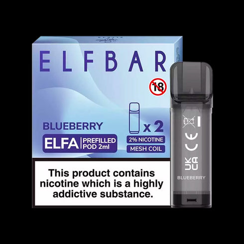Blueberry Elf Bar Elfa Pods (Pack of 2)
