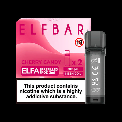 Cherry Candy Elf Bar Elfa Pods (Pack of 2)