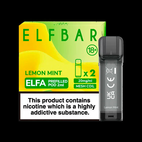 Lemon Mint Elf Bar Elfa Pods (Pack of 2)