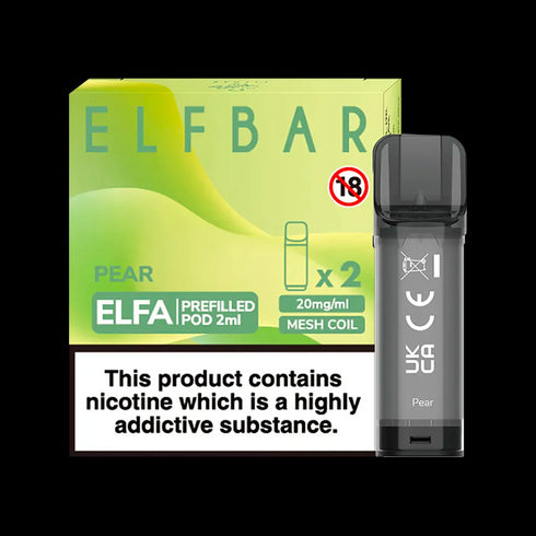 Pear Elf Bar Elfa Pods (Pack of 2)