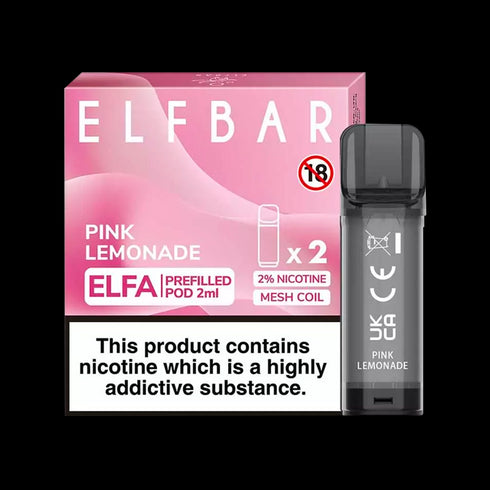 Pink Lemonade Elf Bar Elfa Pods (Pack of 2)