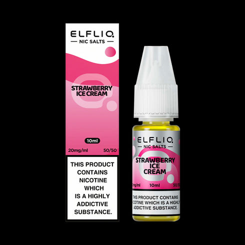 Strawberry Ice Cream Nicotine Salt By ELFLIQ - 10ml