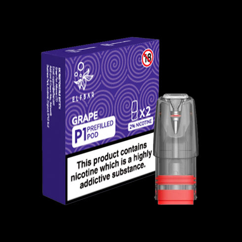 Grape Elf Bar Mate P1 Pods (Pack of 2)