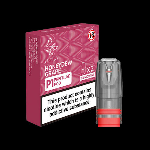 Honeydew Grape Elf Bar Mate P1 Pods (Pack of 2)