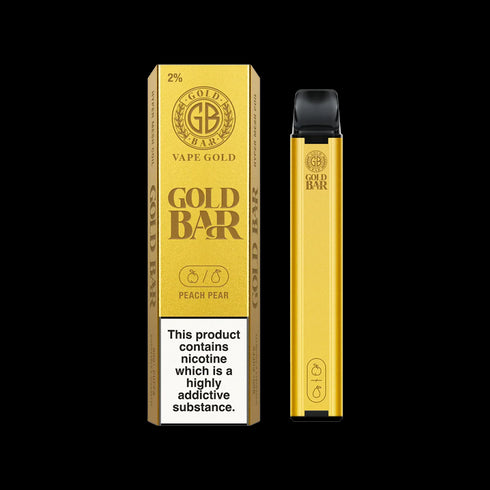 Peach Pear Gold Bar Disposable Vape