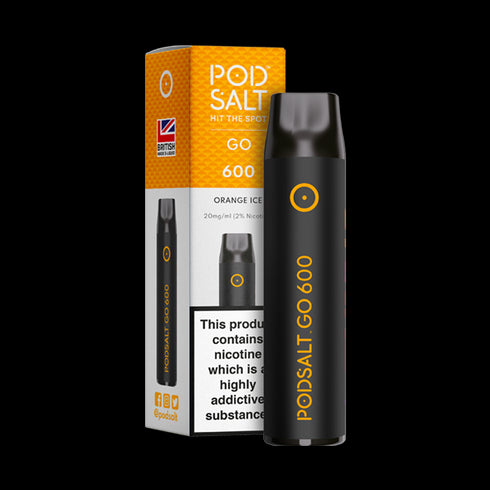 Orange Ice Pod Salt GO 600 Disposable Device