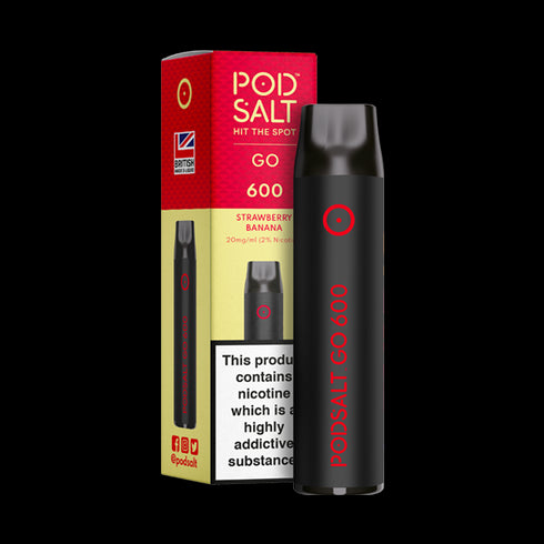 Strawberry Banana Pod Salt GO 600 Disposable Device