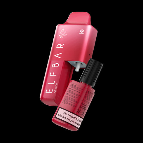Strawberry Raspberry Cherry Ice Elf Bar AF5000 Disposable Device