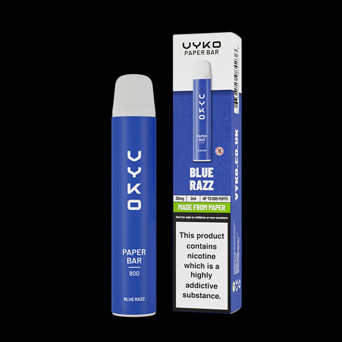 Blue Razz VYKO Paper Bar Disposable Device