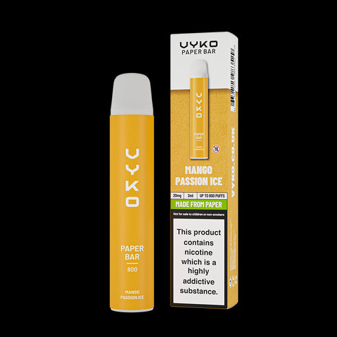 Mango Passion Ice VYKO Paper Bar Disposable Device