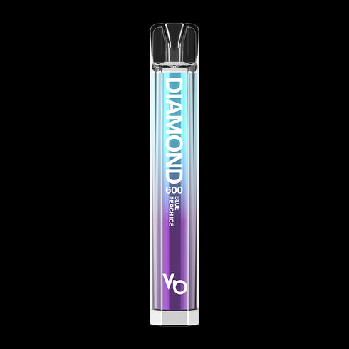 Blue Peach Ice Vapes Bars Diamond 600 Disposable Device
