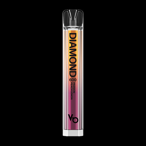 Passion Peach Lemon Vapes Bars Diamond 600 Disposable Device